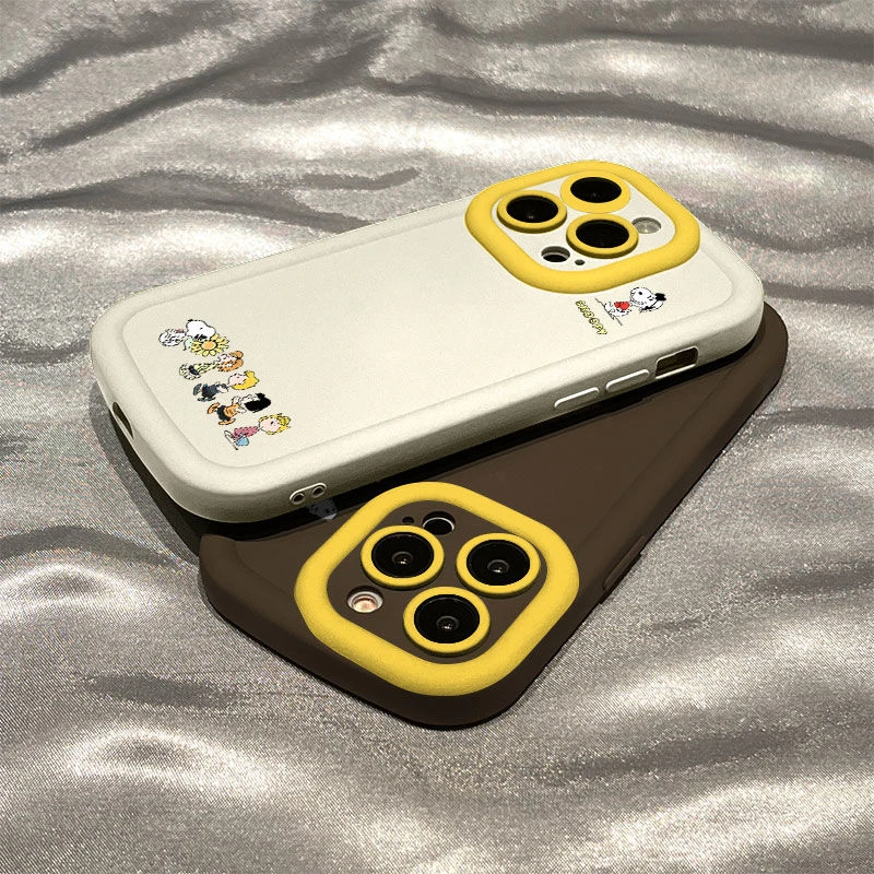 史努比苹果15手机壳iphone14promax卡通13/12泡芙壳ins7/8/xr/xs