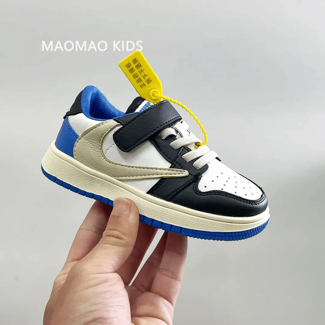 巴拉AJ童鞋运动鞋儿童2025年新款春秋反转倒勾鞋男童款鞋子板鞋