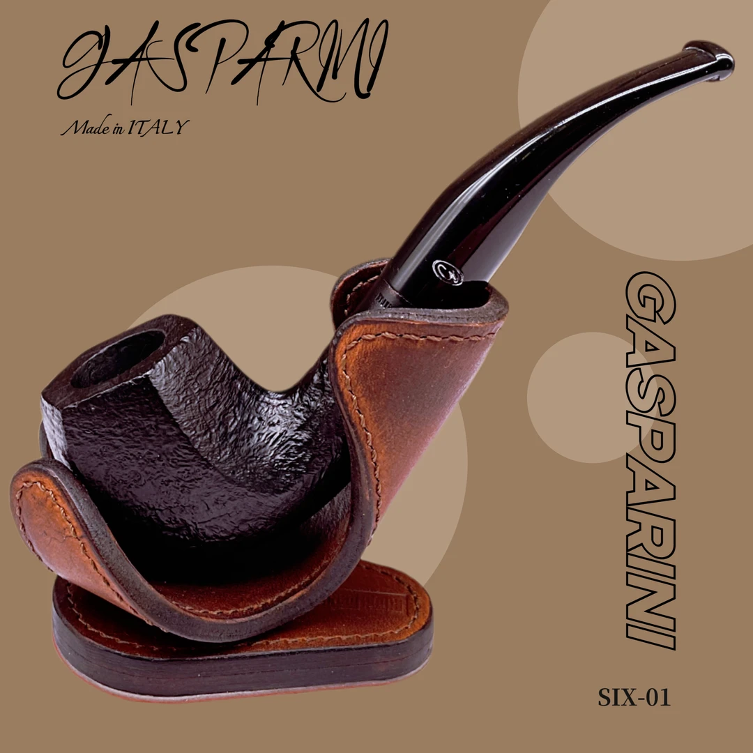 【意大利】加斯帕里尼 2018年制弯式六面体 老石楠木烟斗
