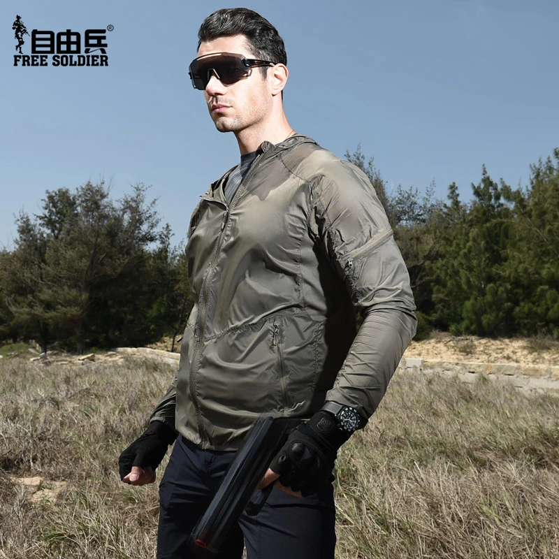 自由兵皮肤衣户外运动防晒服防紫外线UPF50+外套男女风衣超薄登山