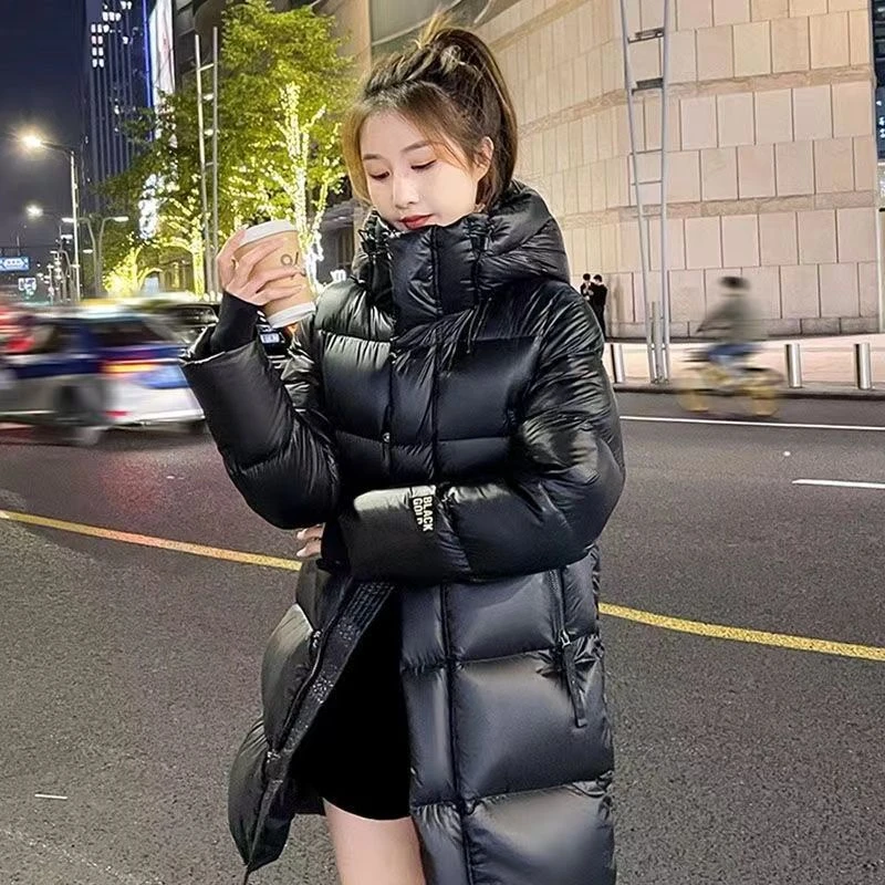 波司澄黑金羽绒棉服女冬季新款中长款韩版小个子加厚棉衣潮棉