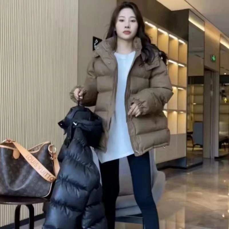 波司澄羽绒棉服女短款秋冬新款韩版宽松连帽加厚保暖棉衣棉袄