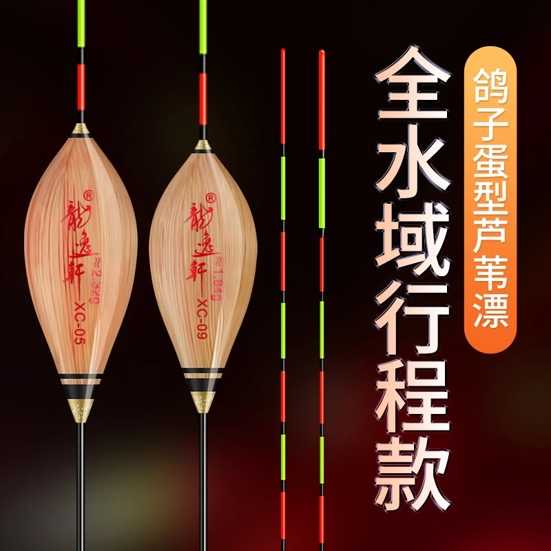 带壳芦苇白天浮漂鸽子蛋行程浮漂抗流水黑坑粗尾深水专用行程漂
