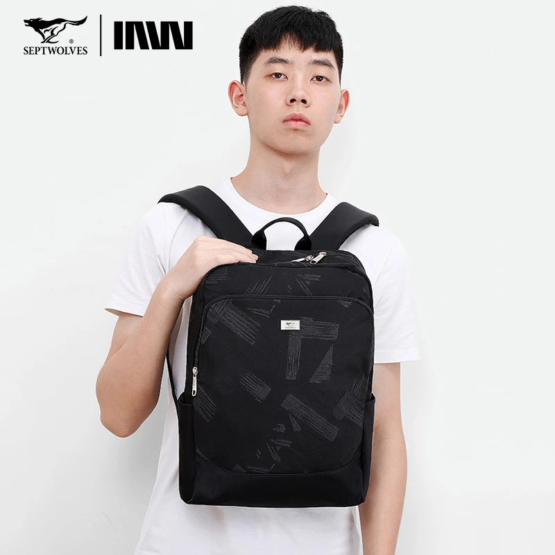 七匹狼男士双肩背包男款2025新款青少年潮流外出游旅游双肩包品牌