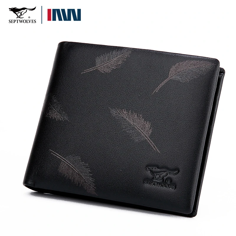 七匹狼钱包男士真皮2025新款短款潮流软皮夹男款薄款钱夹头层牛皮