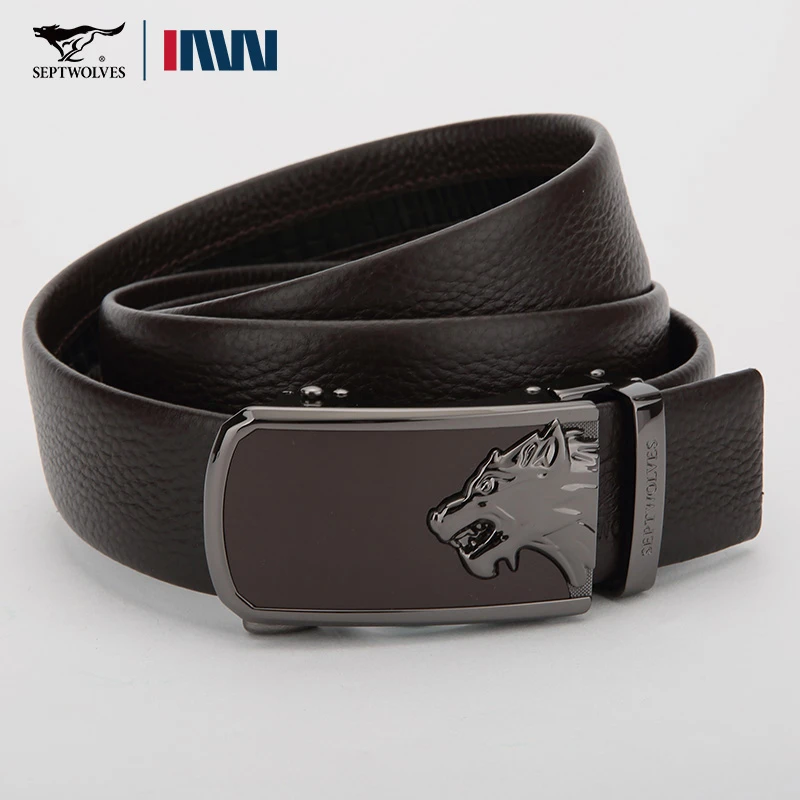 七匹狼男款纯牛皮真皮皮带男士新款品牌正品腰带男式休闲百搭