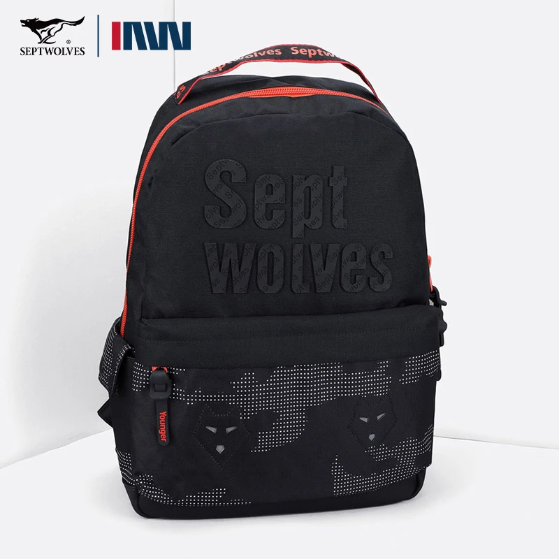 七匹狼男士双肩包2025新款时尚休闲潮流轻便黑色户外背包舒适百搭