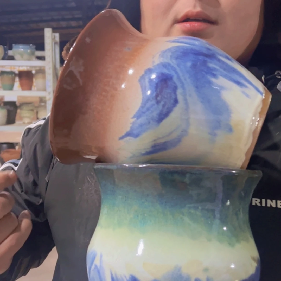 【闪购商品】紫砂花盆高19口18