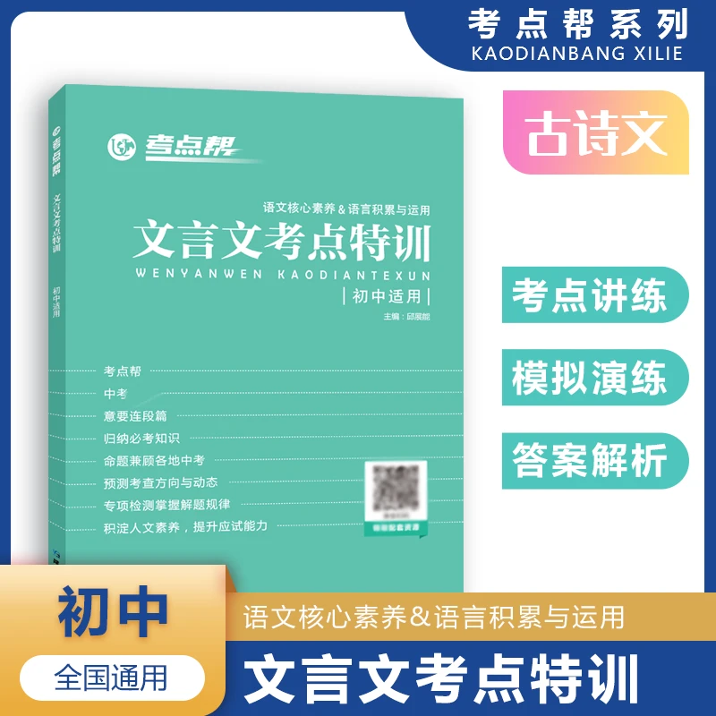 文言文考点特训归纳复习基础知识名词写作七八九年级初中通用