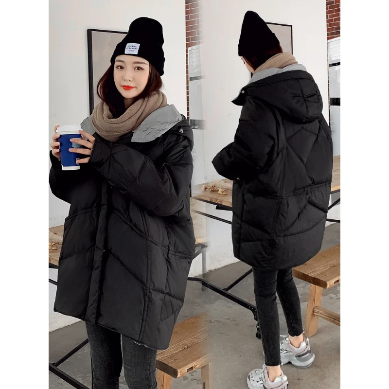 孕妇羽绒服冬孕后期棉服大码宽松冬装外套棉袄秋冬季外穿冬天棉衣