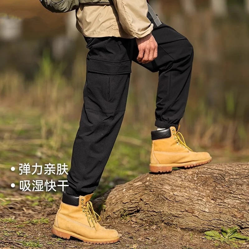 【新春季】秋冬四季加绒骑行裤摩托车加厚骑行裤弹力大码工装裤通勤