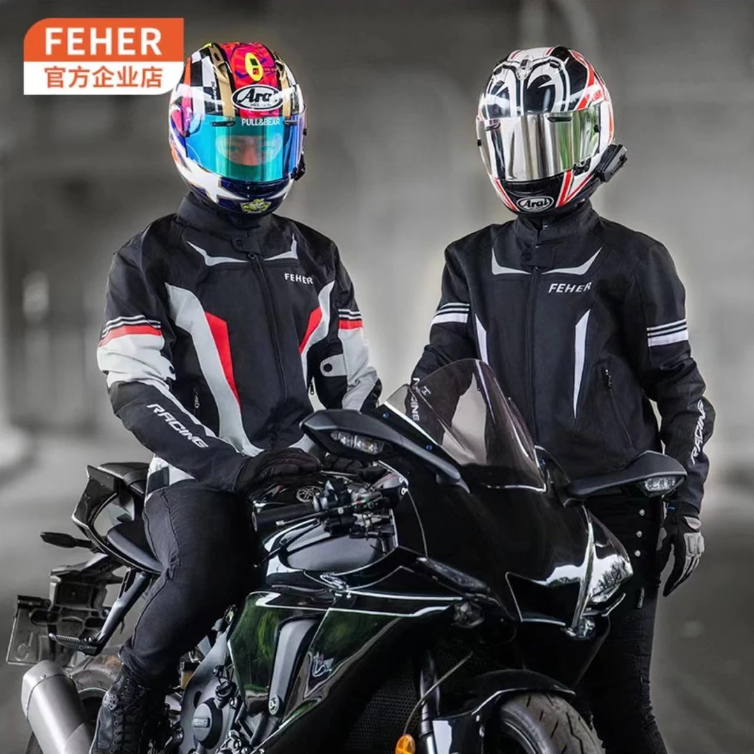 【套装】飞儿摩托车骑行服套装四季机车服防水保暖通勤冬季赛车服