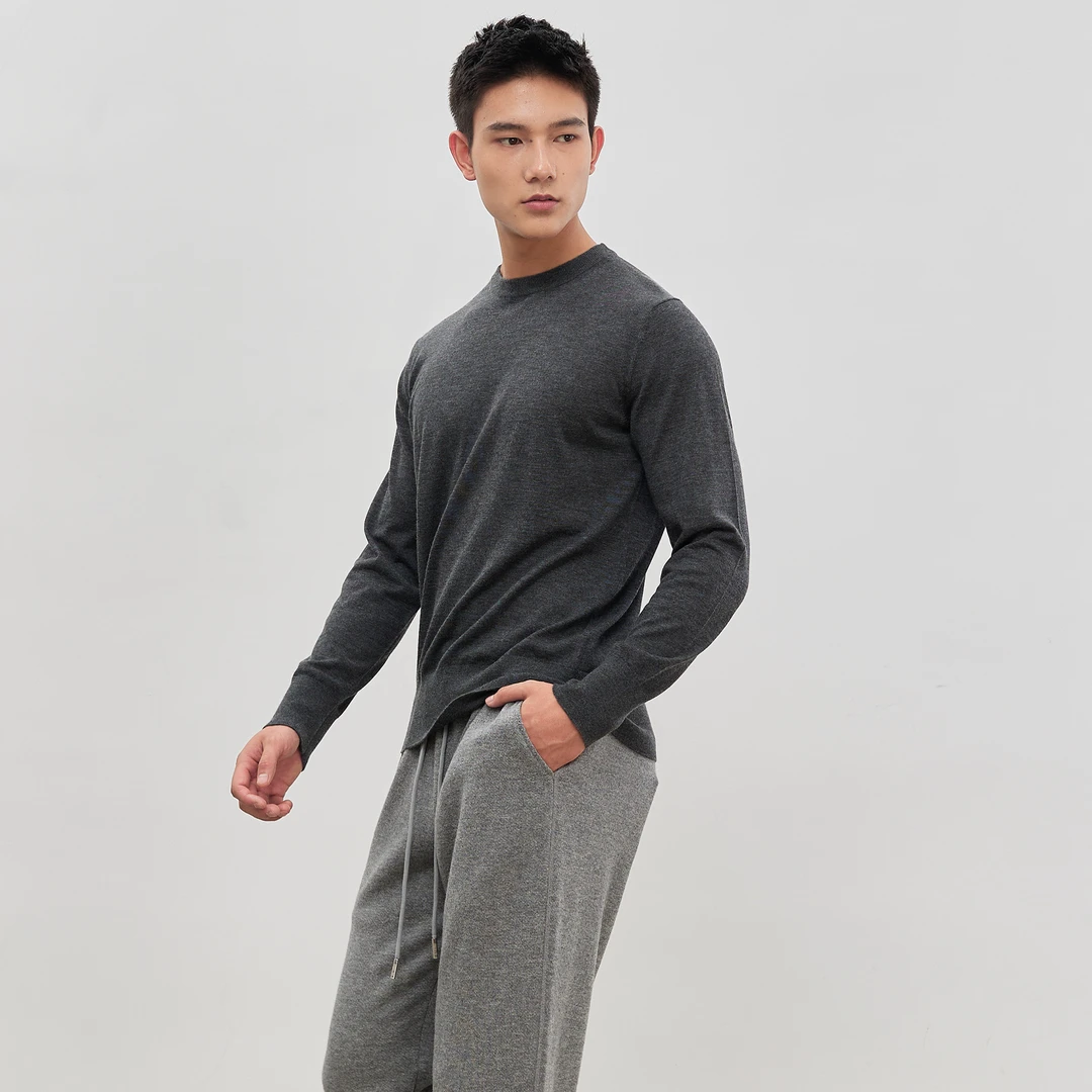 洪陵【内测价】【小山羊绒】男女款同款80支精纺皮肤衣7430