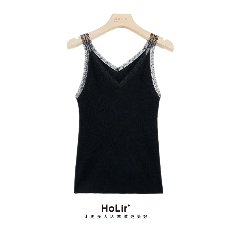 洪陵【不退不换】【曼妙蕾丝】吊带女背心打底7264