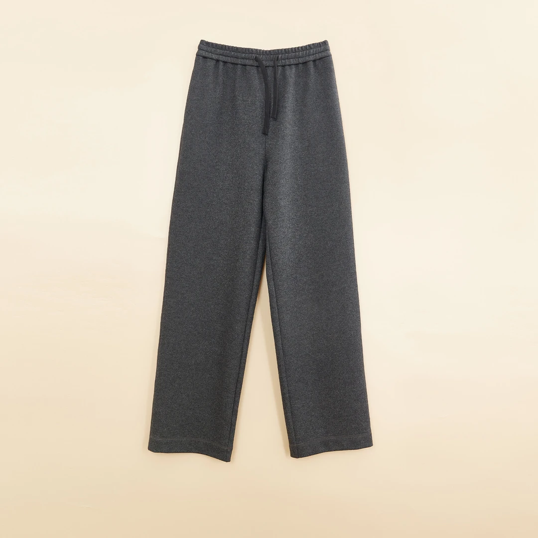 洪陵【内测价】【可水洗】【圆机羊绒运动裤女款】直筒运动休闲裤7450