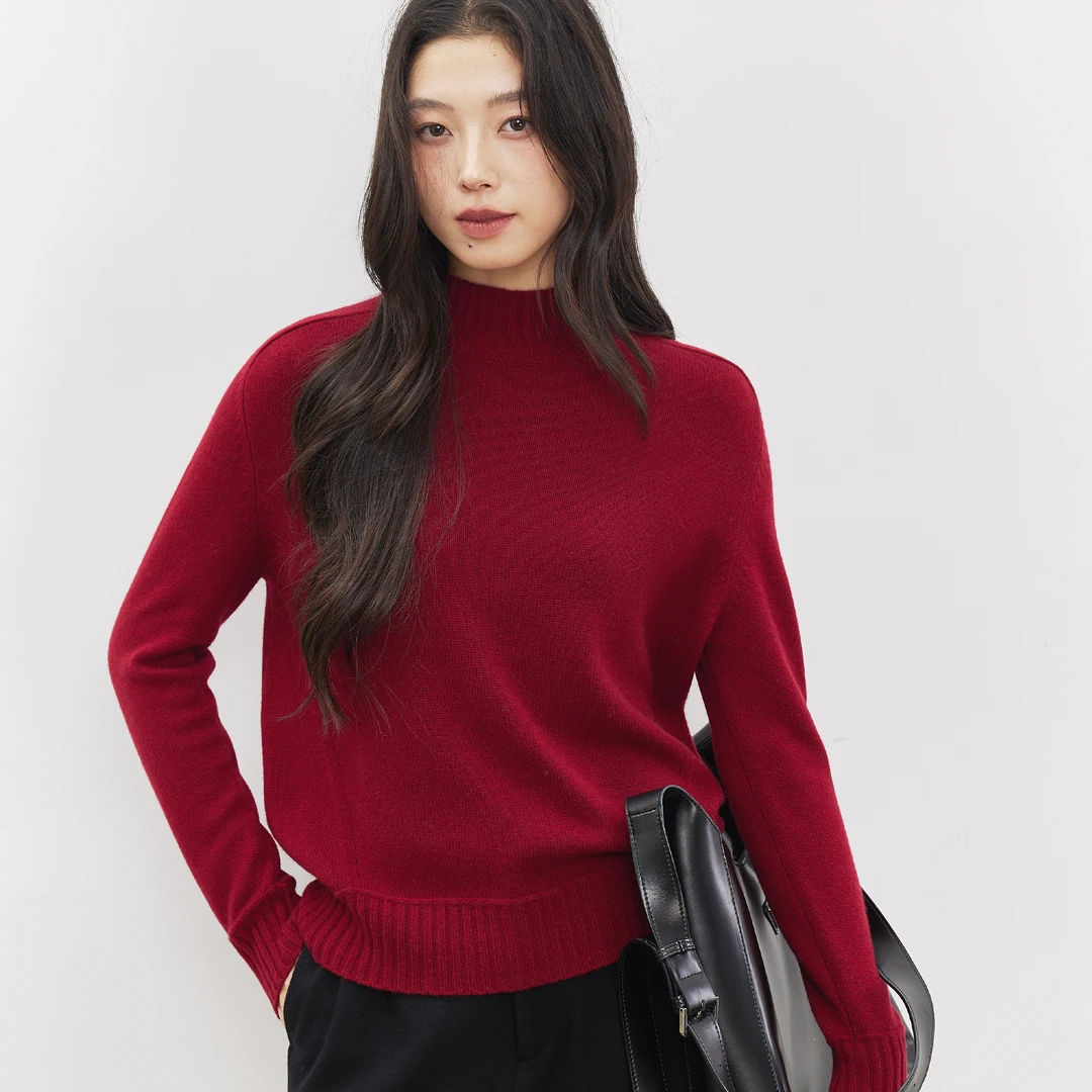 【洪陵】洪陵纯山羊绒套头衫7409