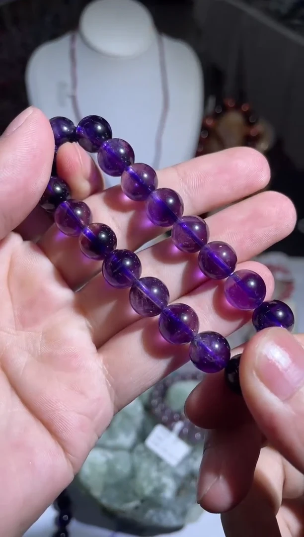 【闪购商品】水晶手链未镶嵌D20号卡10紫超七单圈