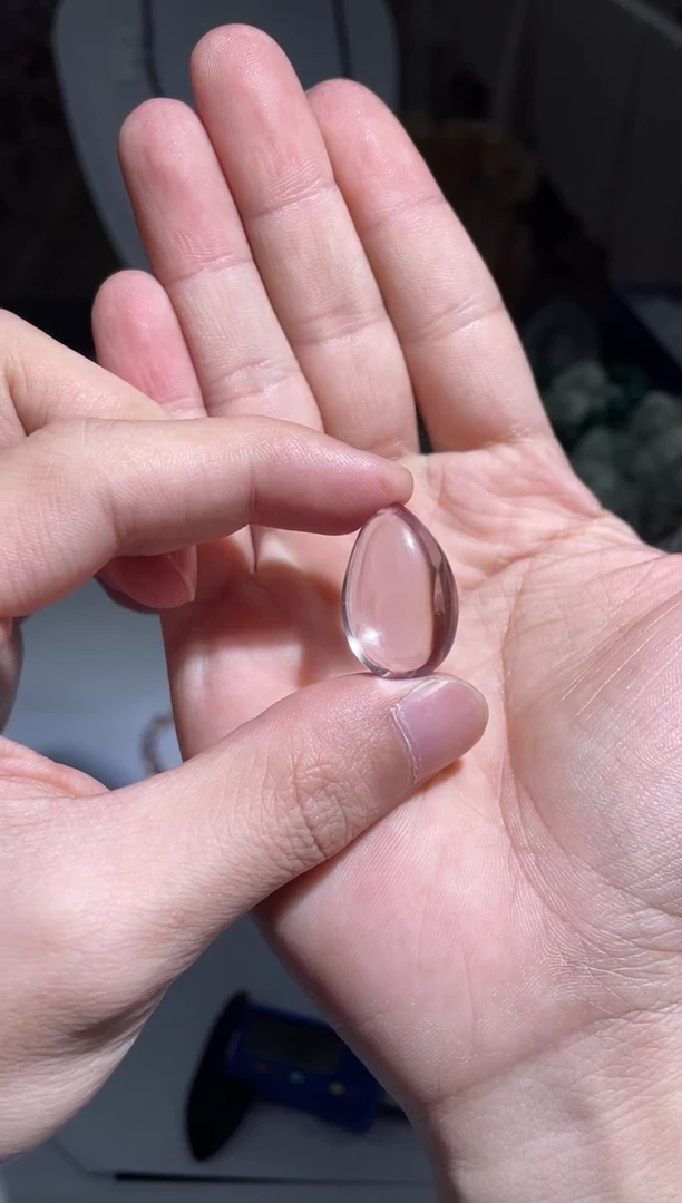 【闪购商品】紫晶水滴裸石未镶嵌D28号紫黄晶水滴裸石