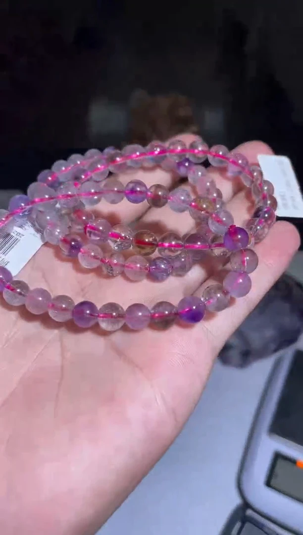 【闪购商品】水晶手链未镶嵌D50号卡7超七单圈