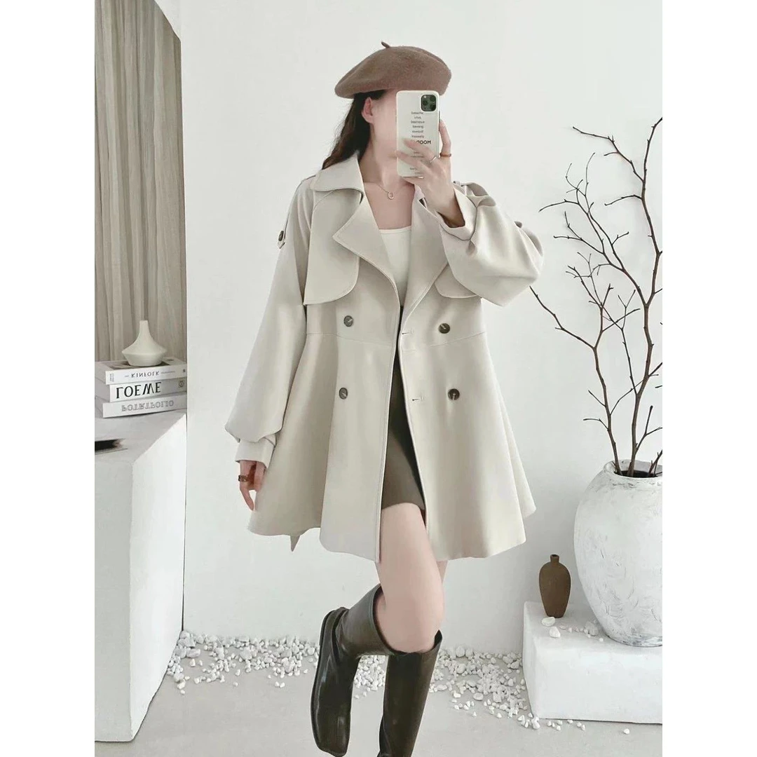 秋冬流行雅丹风短款风衣外套女装2025新款爆款小个子高级感英伦风