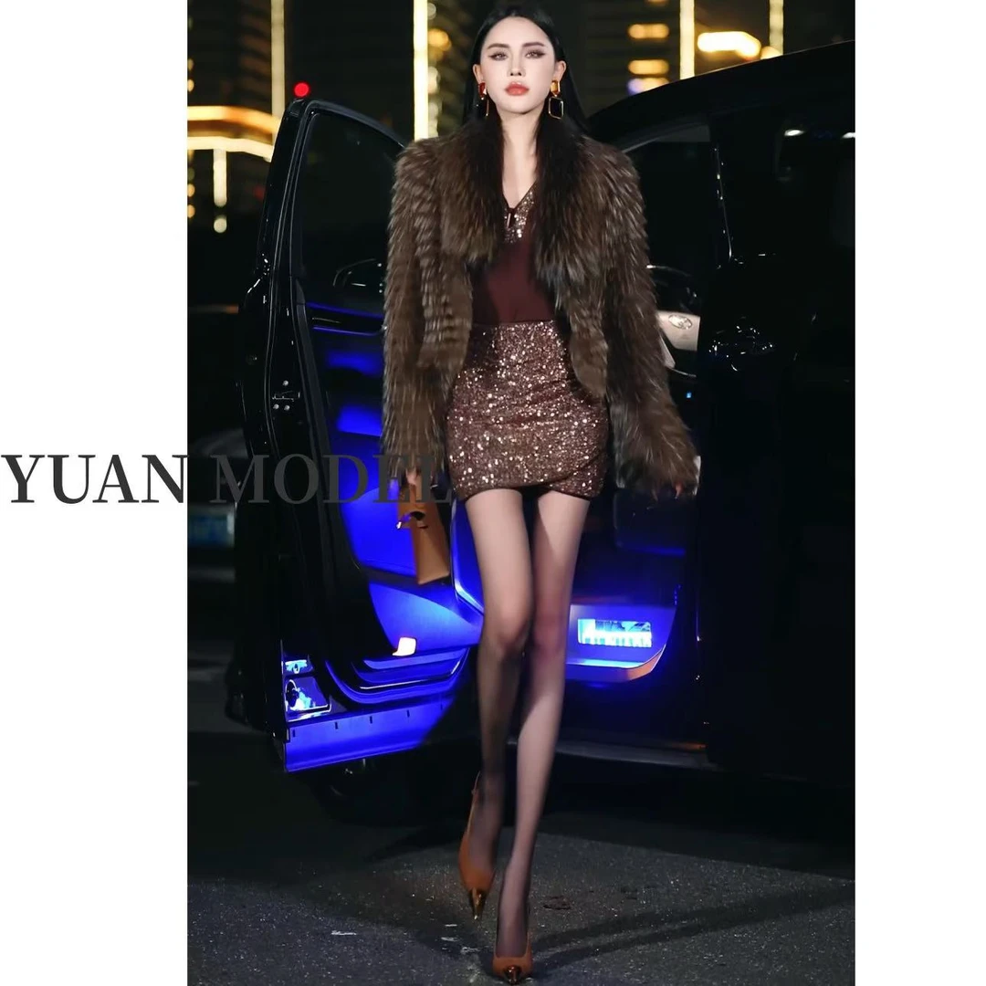 【YUAN MODEL】媛老板-时装V领烫钻弹力舒适长袖T恤打底衫 112752