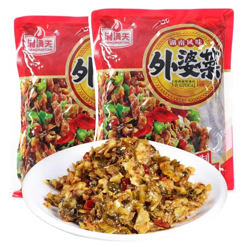 湖南特产外婆菜袋装258g大包酱腌菜萝卜干下饭菜咸菜榨菜预制菜开