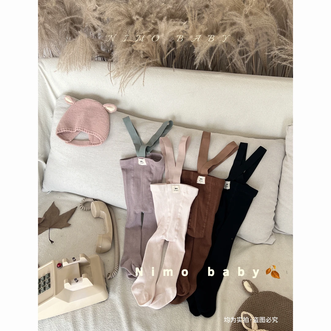 NIMO【生椰拿铁】韩版秋款女宝宝棉布弹力多色百搭经典款举重裤