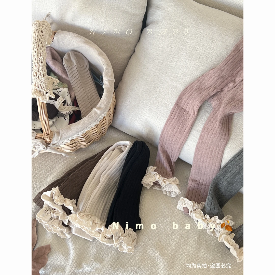 NIMO【知秋】韩版春秋款宝宝显瘦薄纯色百搭ins风款打底袜裤