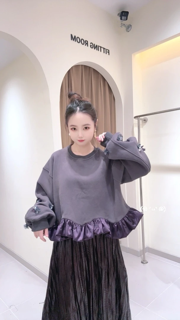 大观欧货时尚百搭休闲洋气宽松半身裙