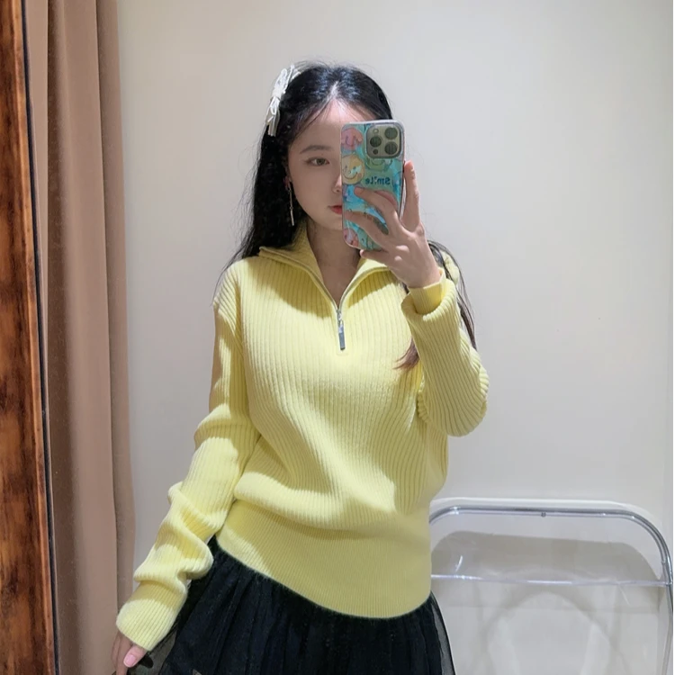 大观欧货时尚百搭休闲针织打底衫