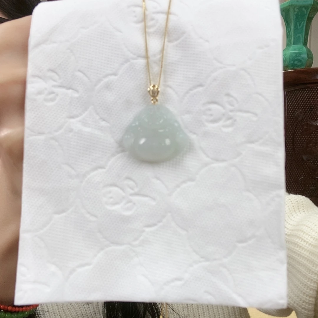 【闪购商品】翡翠颈饰18K金镶嵌