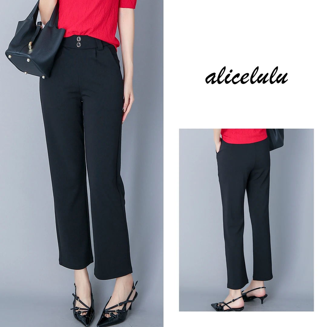 1 ALICE “飒爽秋日”休闲裤 干练通勤 优雅百搭 S621657T