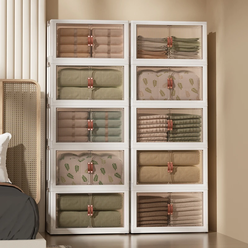 收纳柜子置物柜家用免安装橱柜客厅储物儿童玩具衣服衣柜零食柜