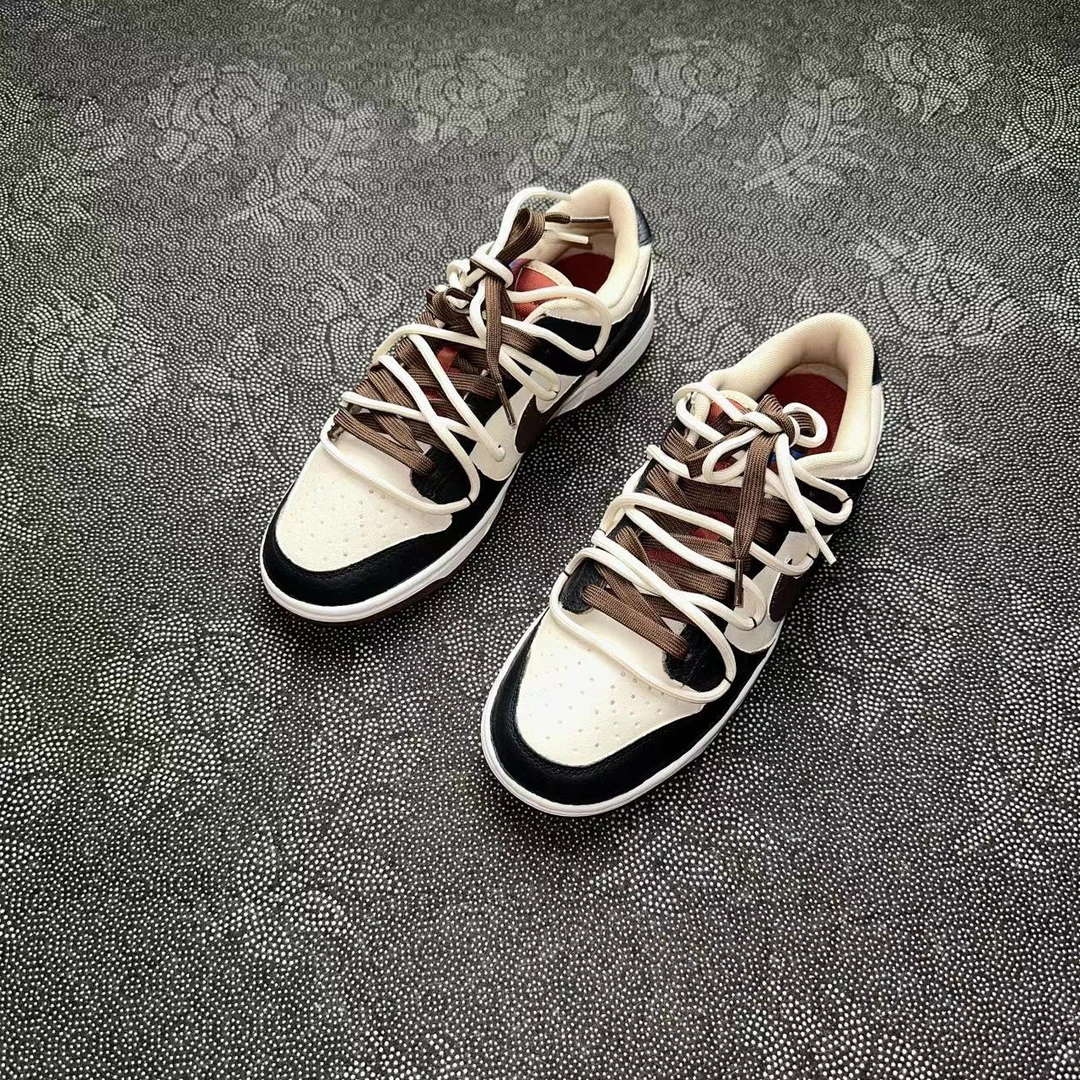 全新原盒!定制款 41码板鞋 Nike Dunk Low 摩卡棕