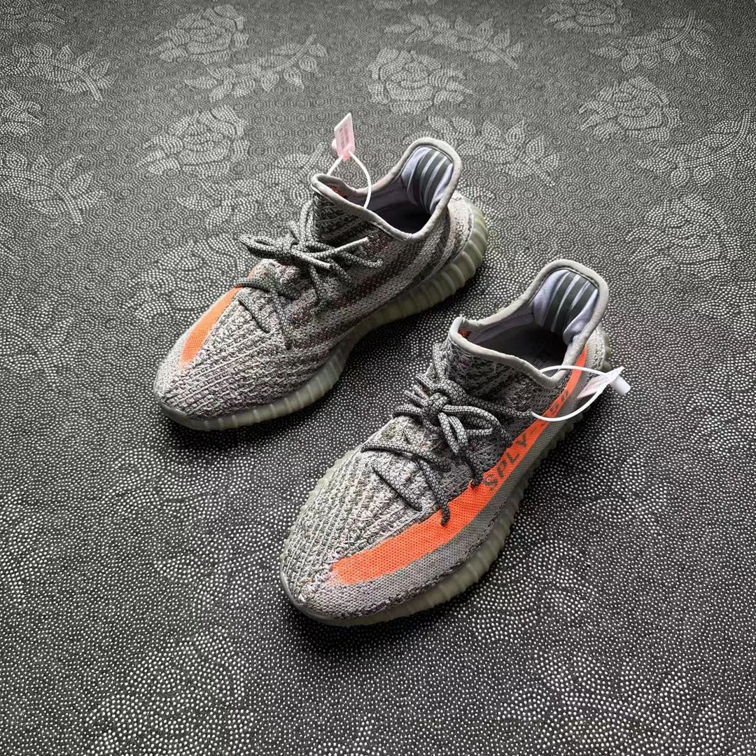 灰橙满天星 43码休闲鞋 adidasYeezy350 95新配盒