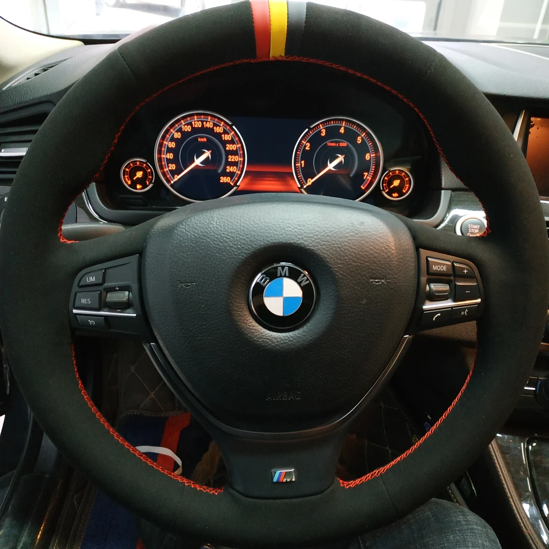 【全国包缝制 翻毛皮】专车专用手缝方向盘把套 适合所有车型定制