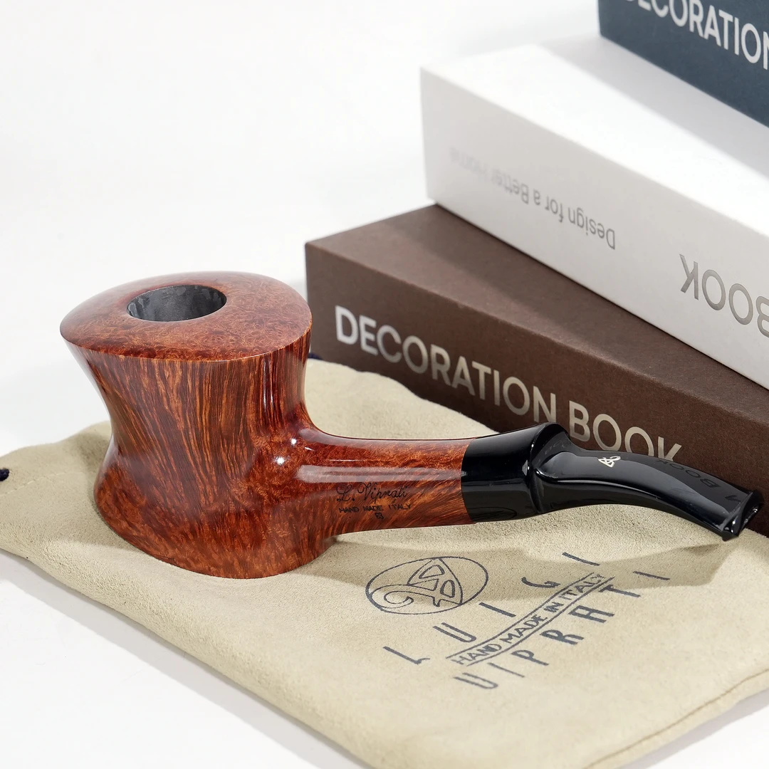 维布拉蒂 1花等级 火焰直纹桌斗 意大利手工进口烟斗