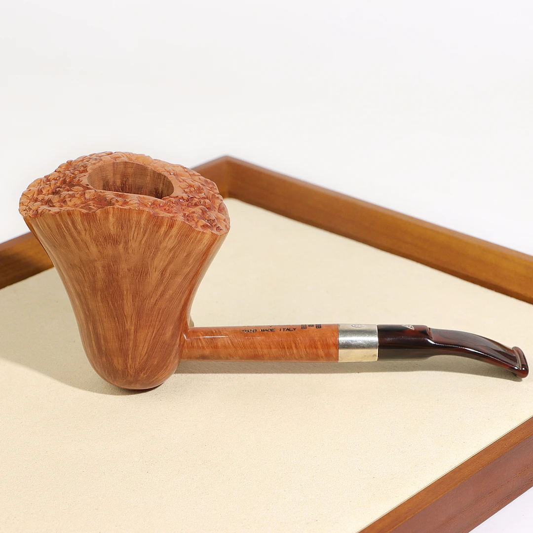 维布拉蒂 5花等级 自由式留皮 意大利纯手工烟斗