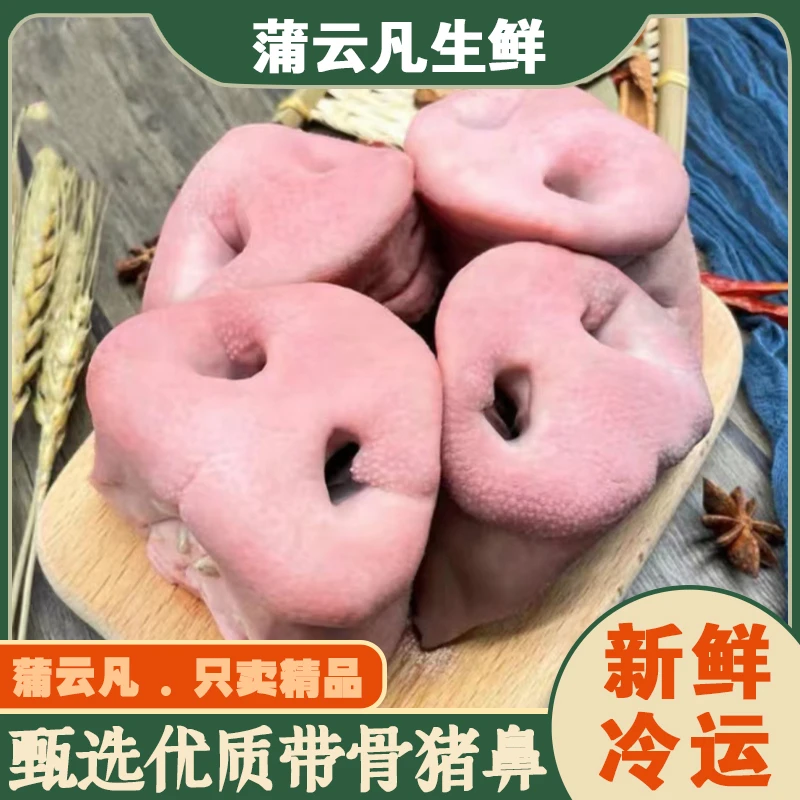 【顺丰包邮】新鲜猪鼻子猪拱嘴新鲜带骨猪鼻子猪鼻子肉坏了包赔0g