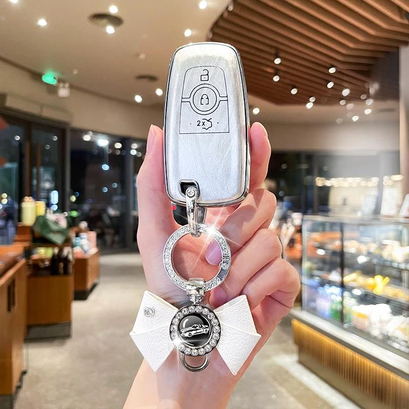 25款新福特蒙迪欧钥匙套福克斯锐界l探险者福睿斯锐际烈马车壳扣