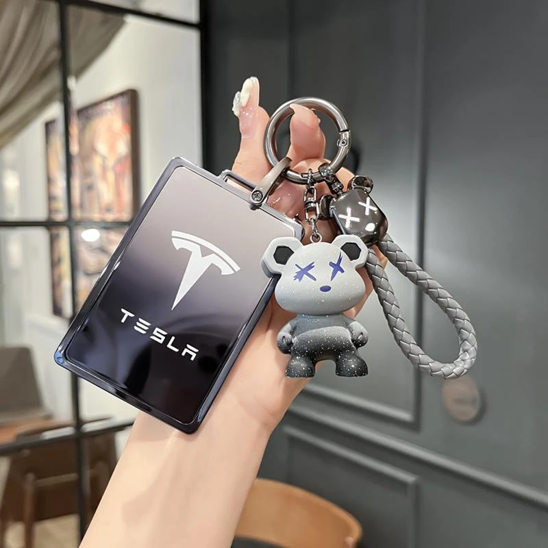适用于特斯拉钥匙套model3/Y包卡套model S车遥控Tesla钥匙壳男扣
