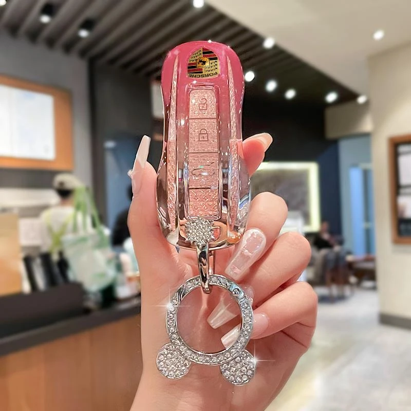 保时捷钥匙套卡宴帕拉梅拉macan玛卡911车Panamera壳718女Taycan