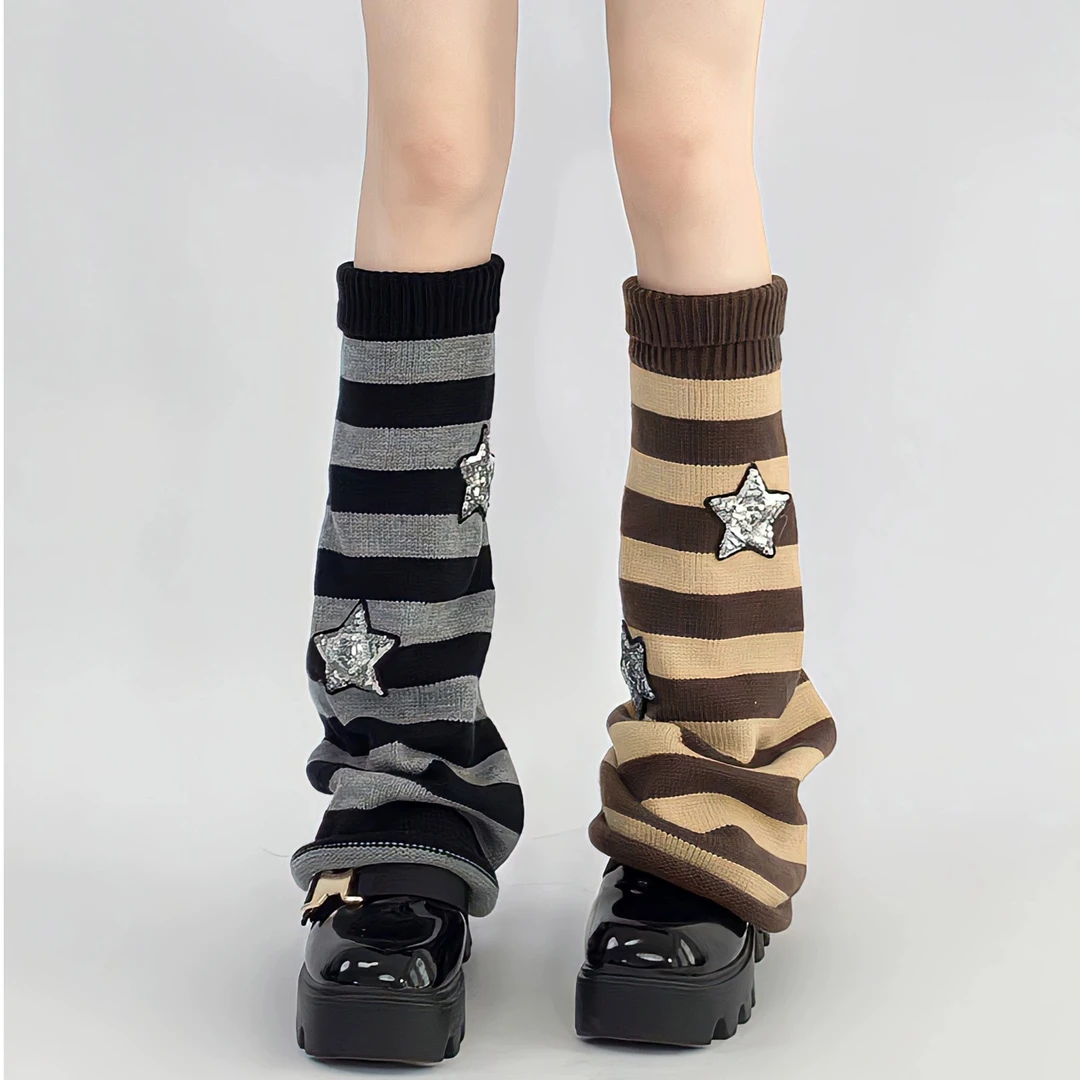 秋冬爆款袜套合集日系jk百搭针织可爱牛仔辣妹小腿袜堆堆袜中筒袜