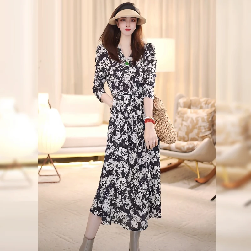 【Linda姐高端线】新款法式高档气质通勤女装连衣裙AS4LYH2052