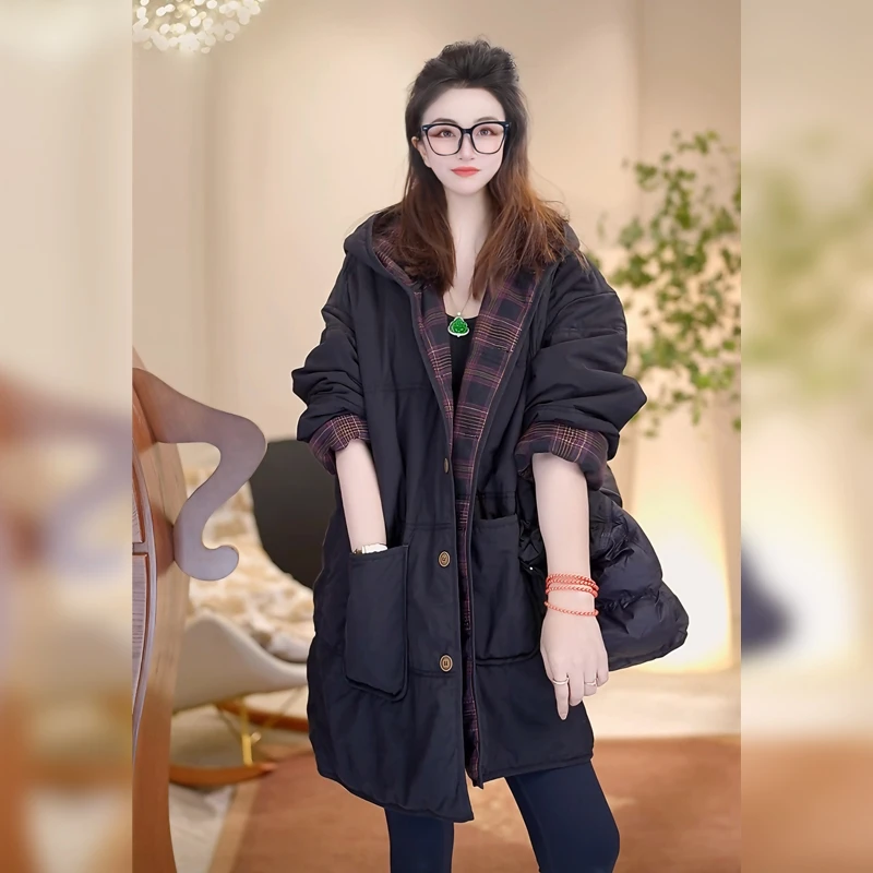 【Linda姐高端线】秋冬爆款复古高奢气质棉服外套AW4WMF0178