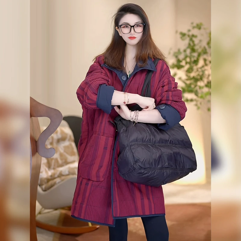 【Linda姐高端线】秋冬新款廓型气质高级宽松棉服外套AW4WDW0368