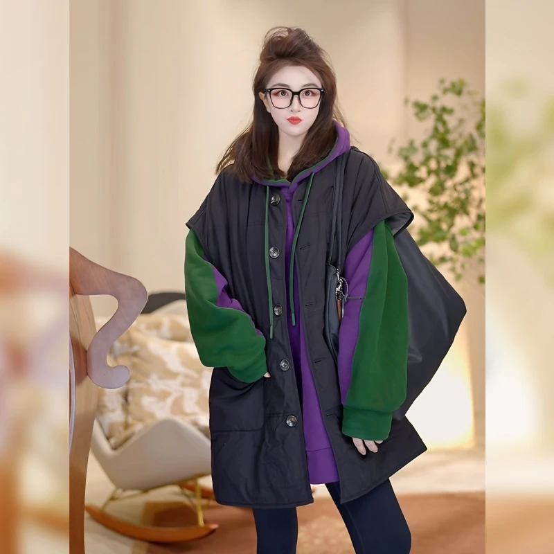 【Linda姐高端线】秋冬气质高档休闲外搭背心马甲马夹AW4WMJ0319