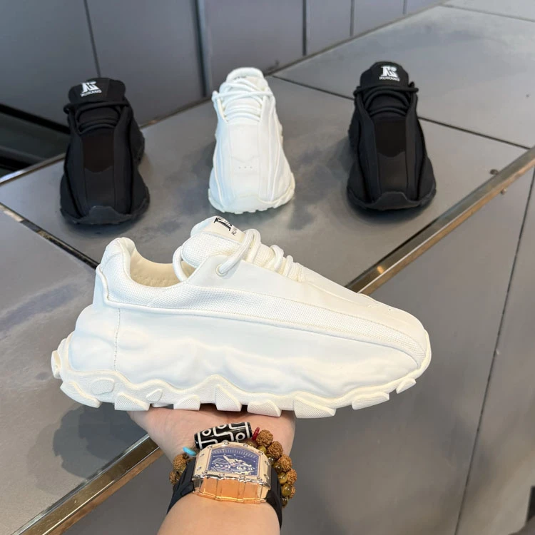 轻奢男鞋休闲潮款高级感男士鞋休闲2024秋冬百搭拼色新款时尚鞋子