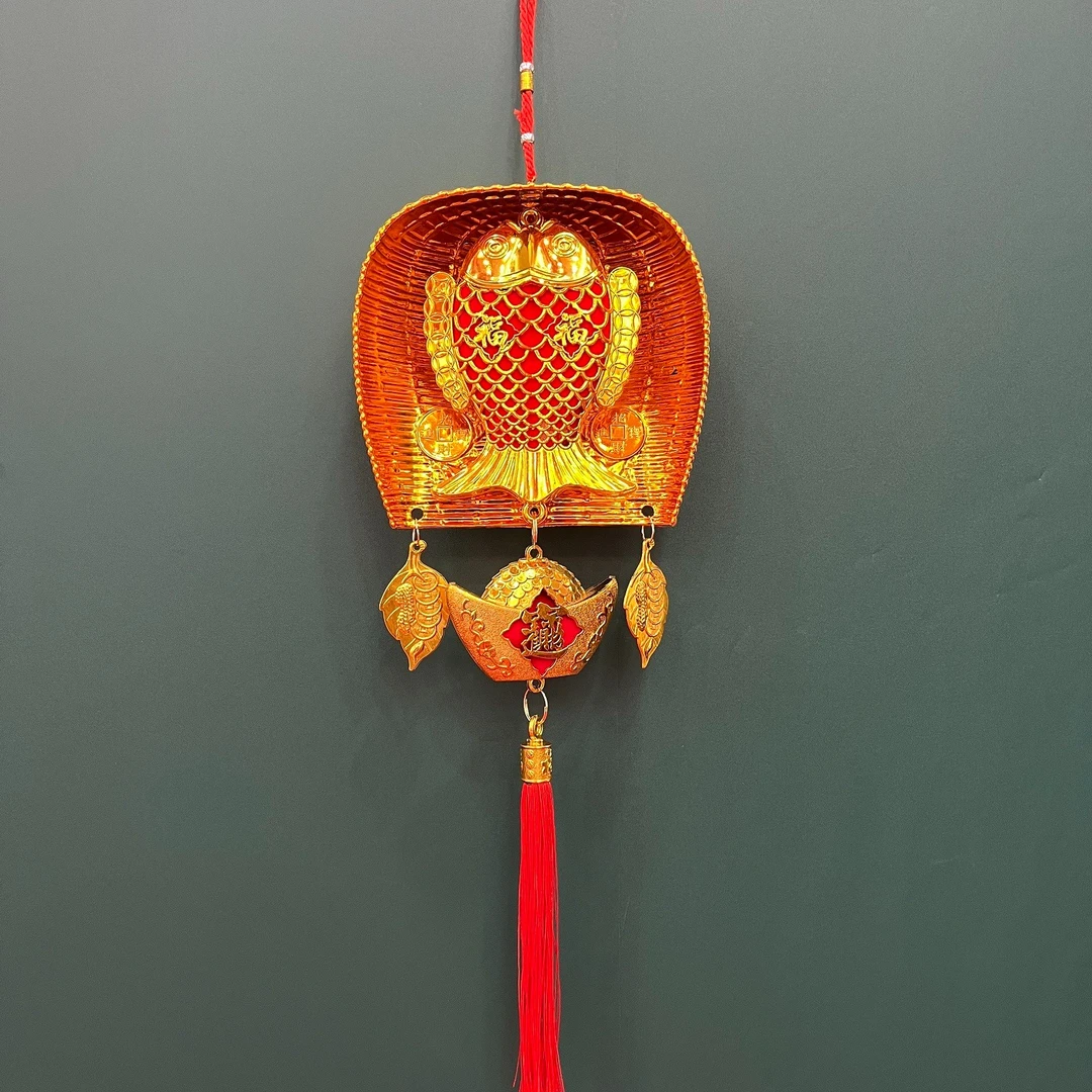 【果冻专属】金畚斗新年挂件招财新年春节装饰品客厅家用元宝挂饰