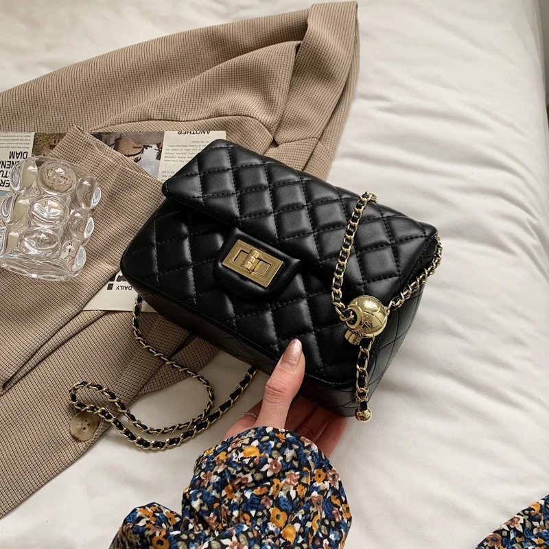 包包女2025新款网红小香风链条包方胖子大容量时尚百搭斜挎单肩包